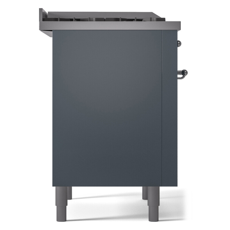 Nostalgie II 36 UP36FNMPBGC Freestanding Dual Fuel Range with 6 Sealed Burners with Griddle Single Oven with Triple Glass Door with Chrome knobs UP36FNMPBGCLP
