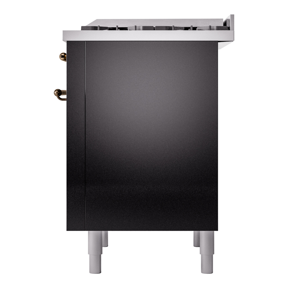 Nostalgie II 36 inch Dual Fuel Range with 6 Burners and Griddle UP36FNMPBKB
