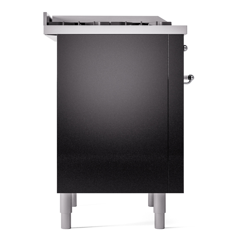 Nostalgie II 36 inch Dual Fuel Range with 6 Burners and Griddle UP36FNMPBKCLP