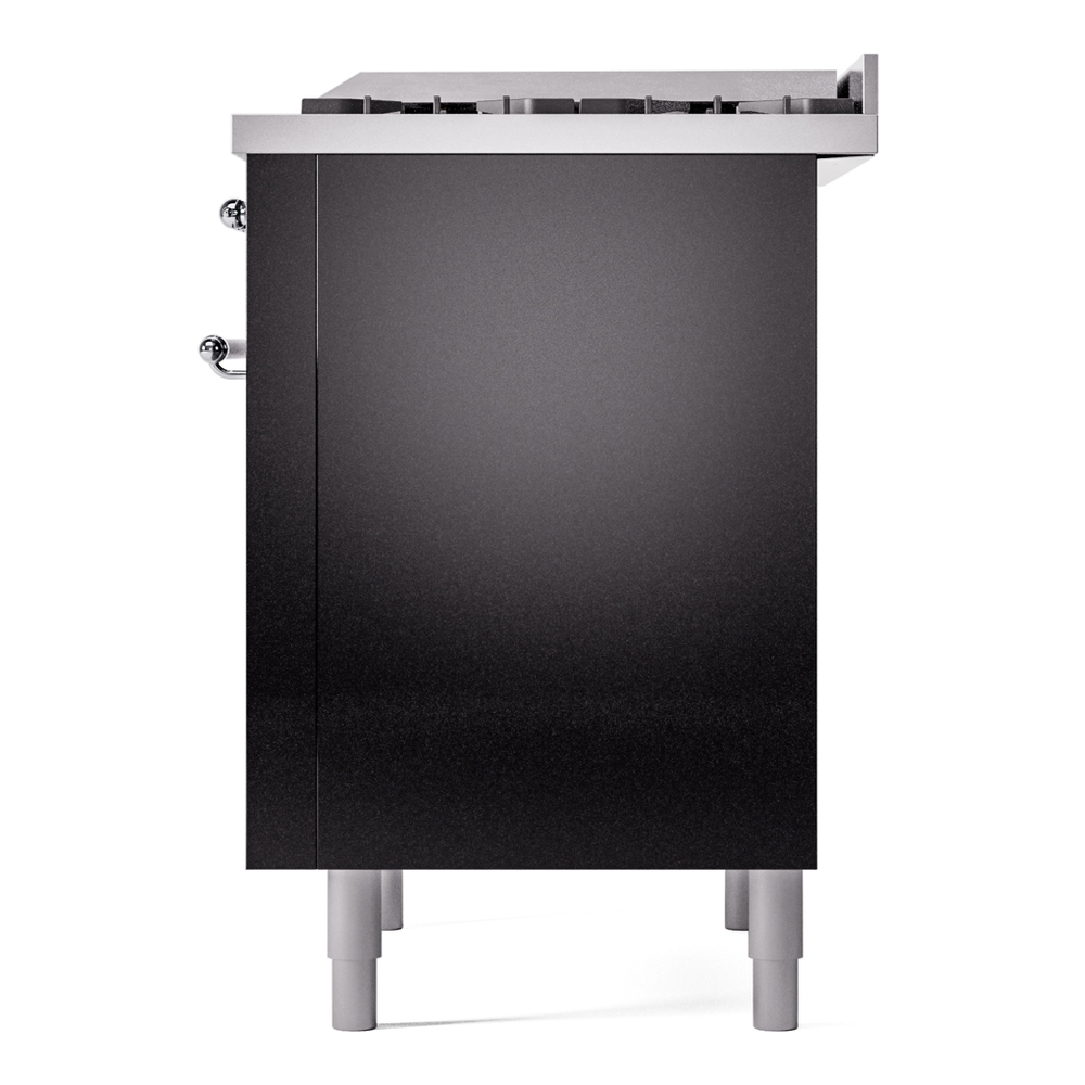 Nostalgie II 36 inch Dual Fuel Range with 6 Burners and Griddle UP36FNMPBKC