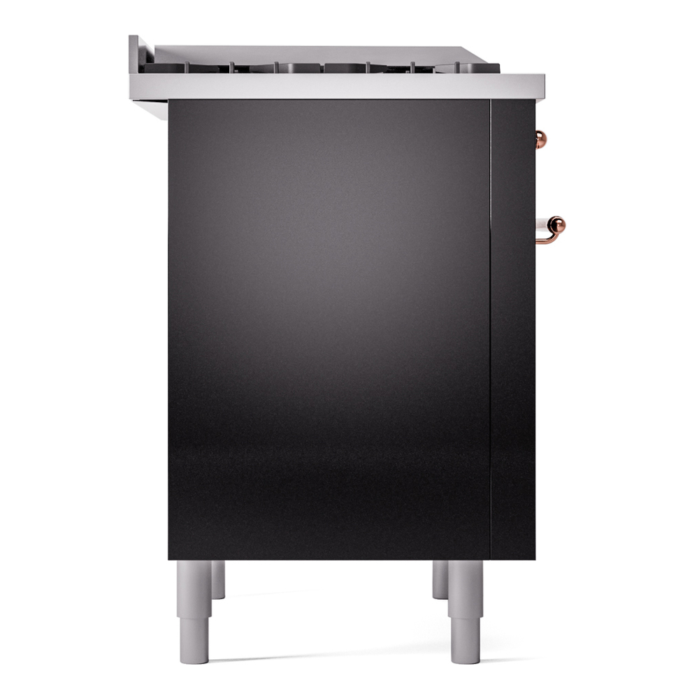 Nostalgie II 36 inch Dual Fuel Range with 6 Burners and Griddle UP36FNMPBKPLP