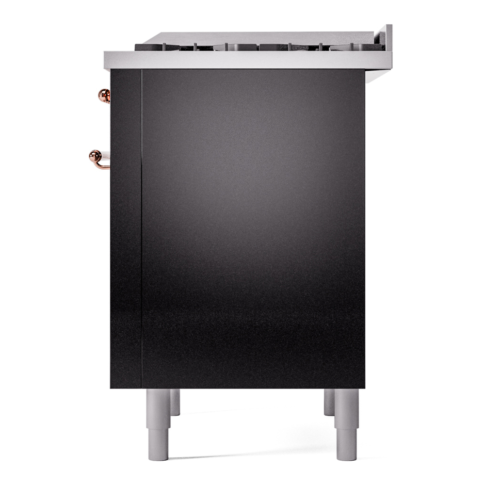 Nostalgie II 36 inch Dual Fuel Range with 6 Burners and Griddle UP36FNMPBKPLP