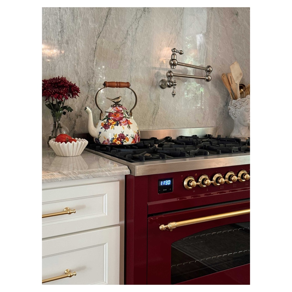 Nostalgie II 36 inch Dual Fuel Range with 6 Burners and Griddle UP36FNMPBUG