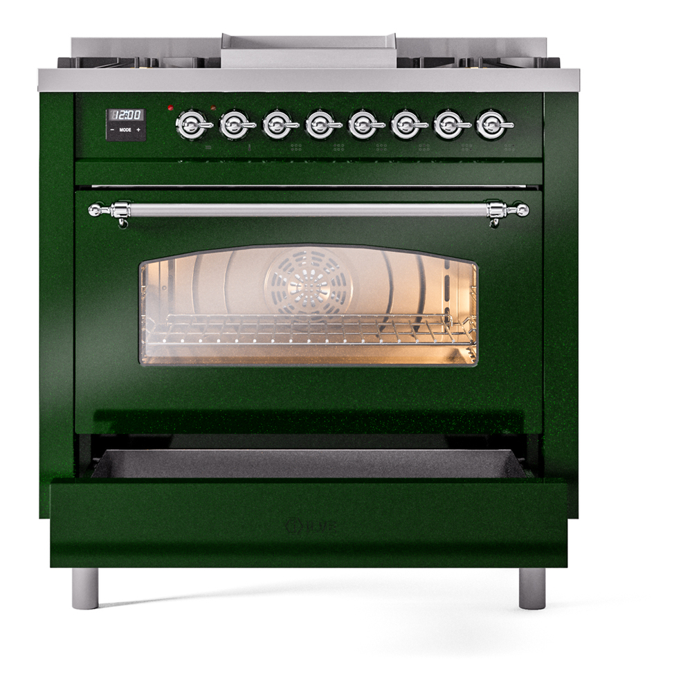 Nostalgie II 36 inch Dual Fuel Range with 6 Burners and Griddle UP36FNMPEGC