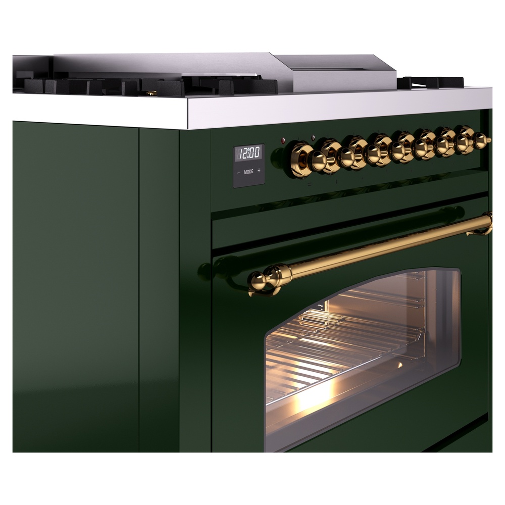 Nostalgie II 36 inch Dual Fuel Range with 6 Burners and Griddle UP36FNMPEGGLP