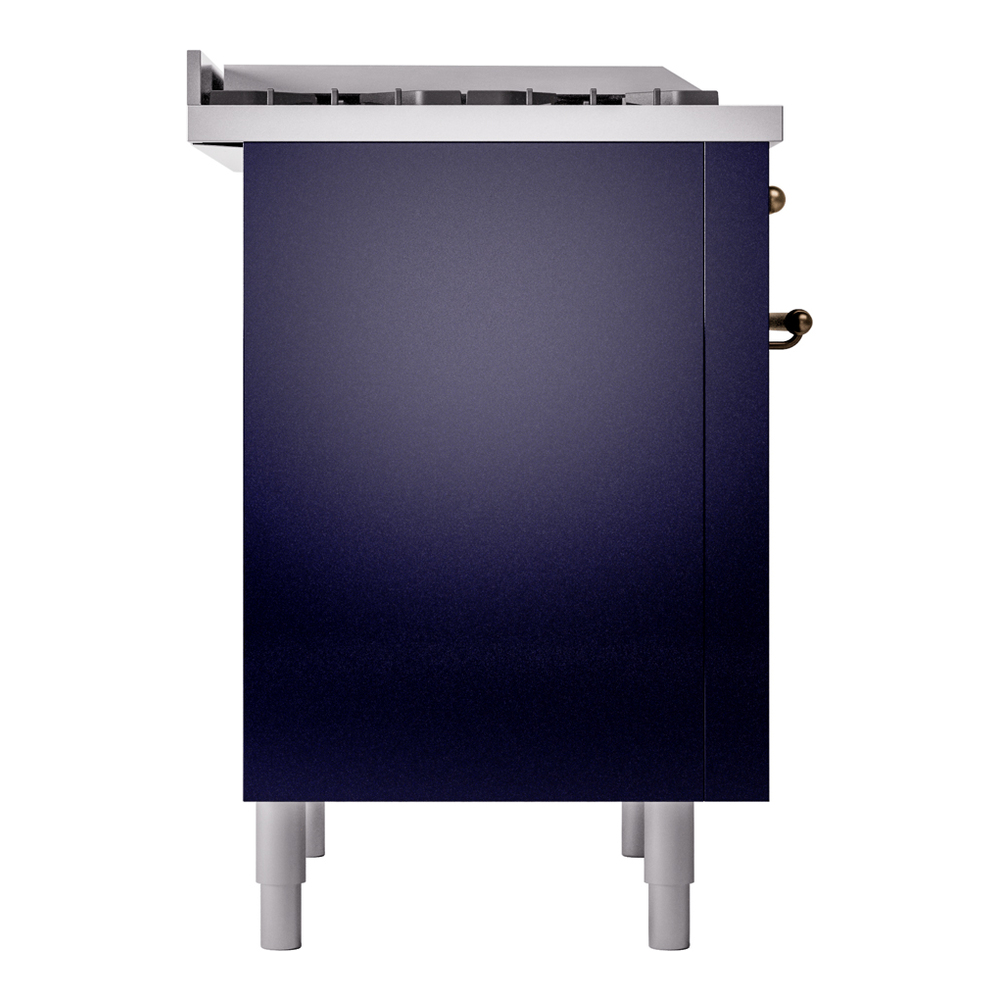 Nostalgie II 36 inch Dual Fuel Range with 6 Burners and Griddle UP36FNMPMBBLP