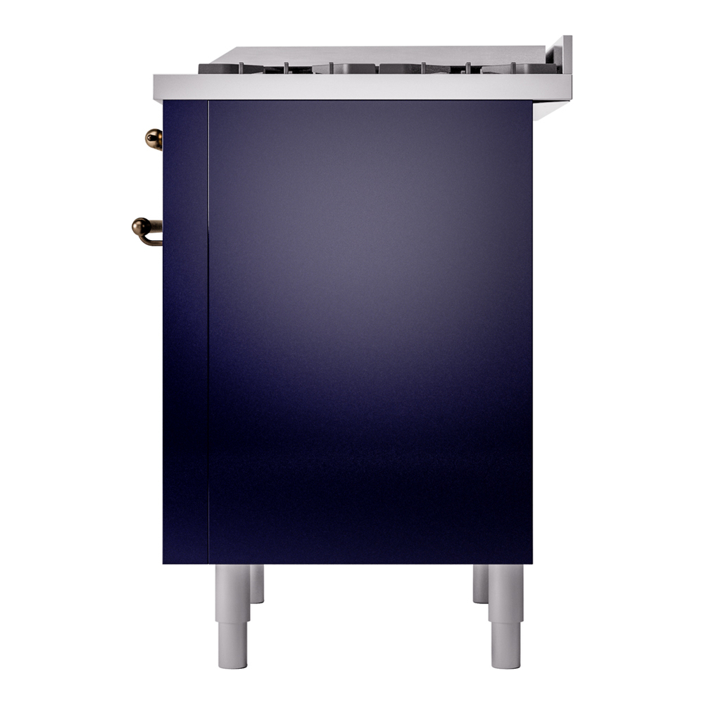 Nostalgie II 36 inch Dual Fuel Range with 6 Burners and Griddle UP36FNMPMBBLP