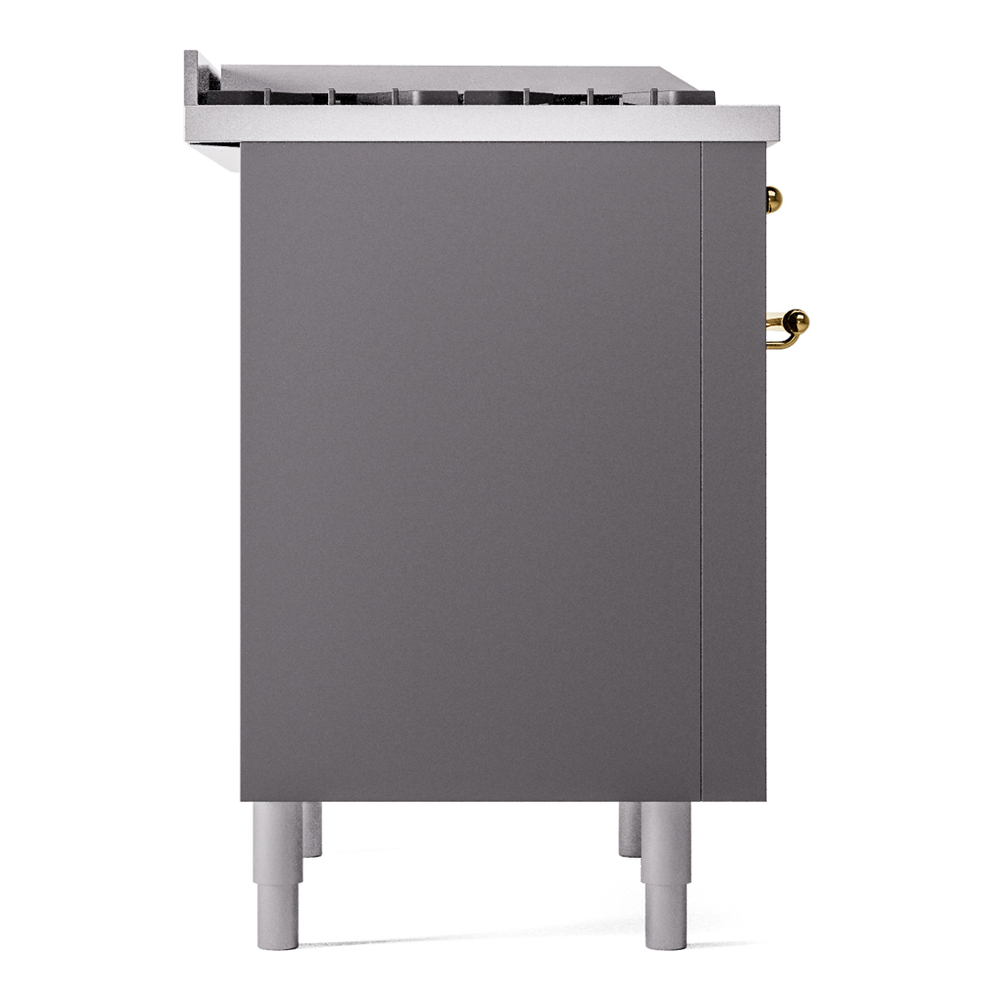 Nostalgie II 36 inch Dual Fuel Range with 6 Burners and Griddle UP36FNMPMGGLP