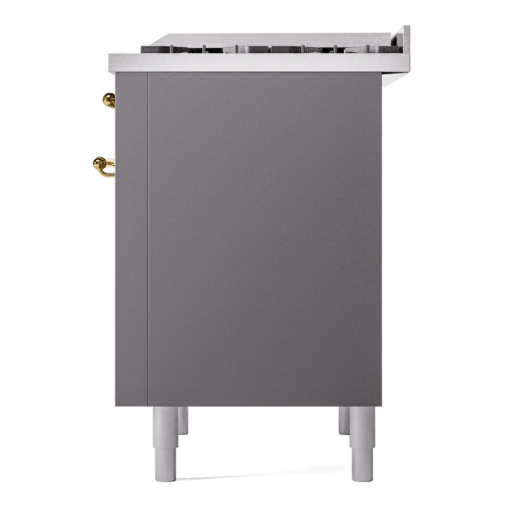 Nostalgie II 36 inch Dual Fuel Range with 6 Burners and Griddle UP36FNMPMGGLP