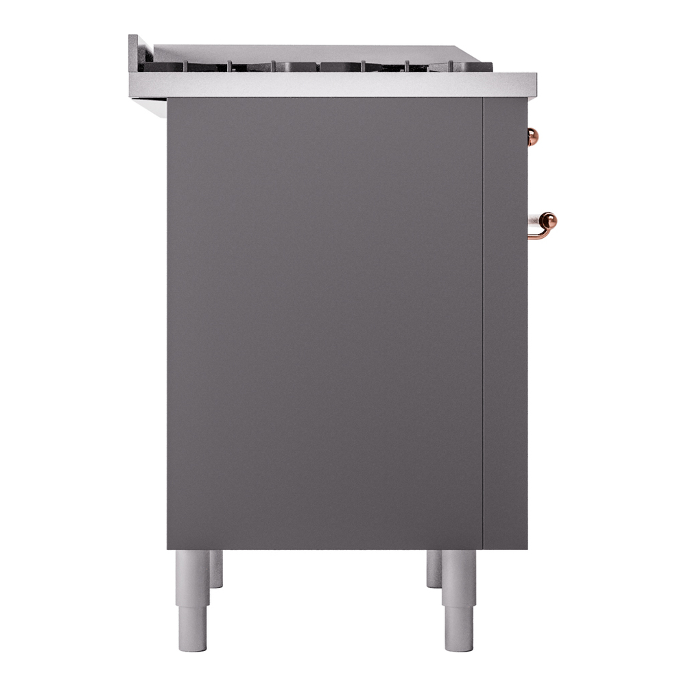 Nostalgie II 36 inch Dual Fuel Range with 6 Burners and Griddle UP36FNMPMGPLP