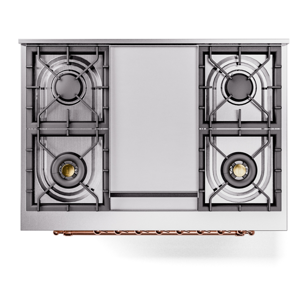 Nostalgie II 36 inch Dual Fuel Range with 6 Burners and Griddle UP36FNMPMGP