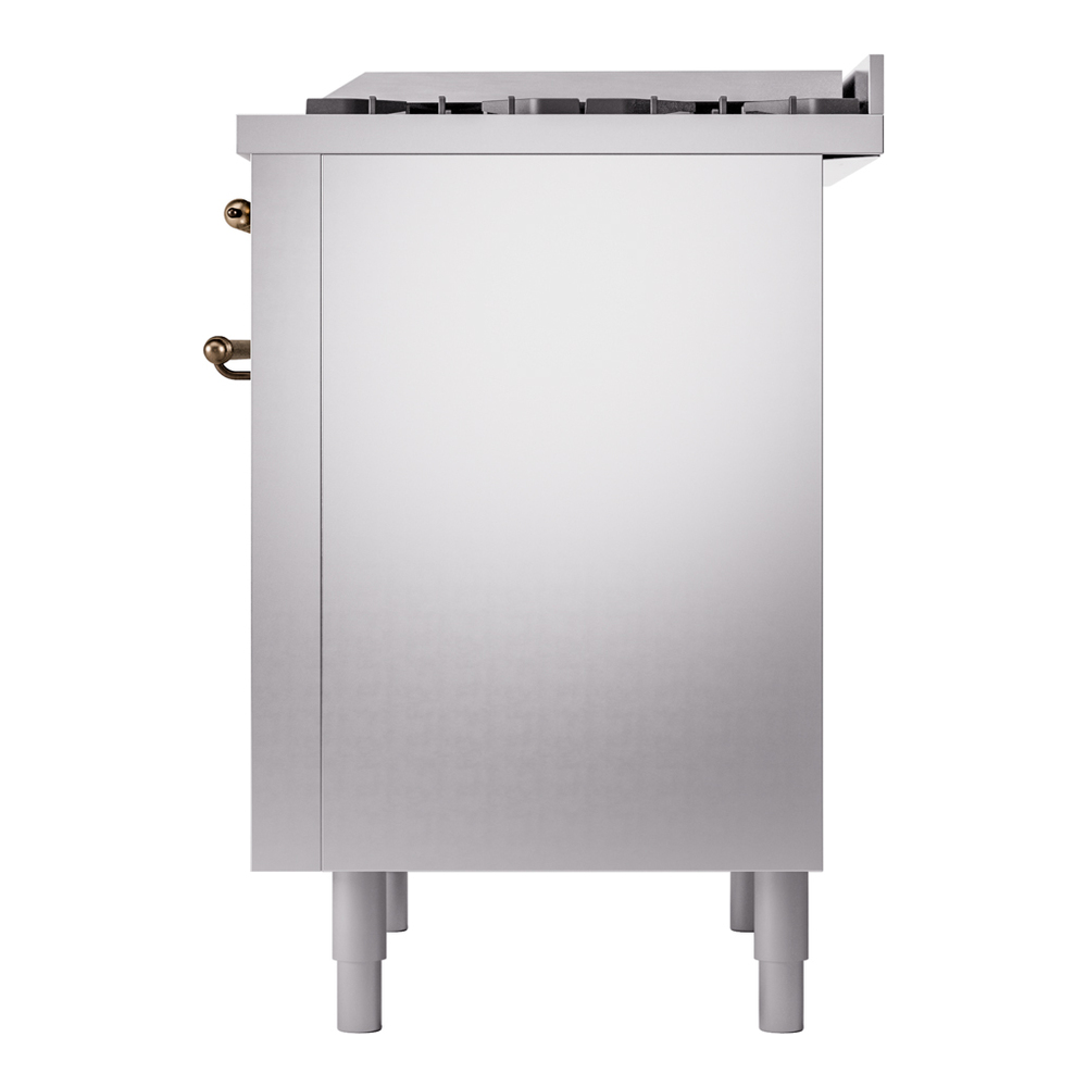 Nostalgie II 36 inch Dual Fuel Range with 6 Burners and Griddle UP36FNMPSSBLP
