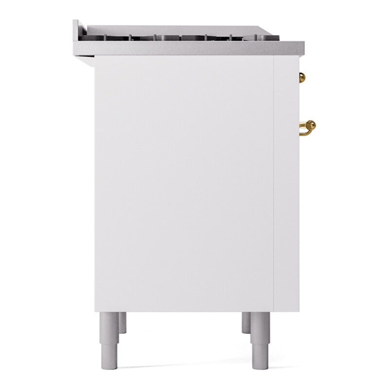 Nostalgie II 36 inch Dual Fuel Range with 6 Burners and Griddle UP36FNMPWHGLP