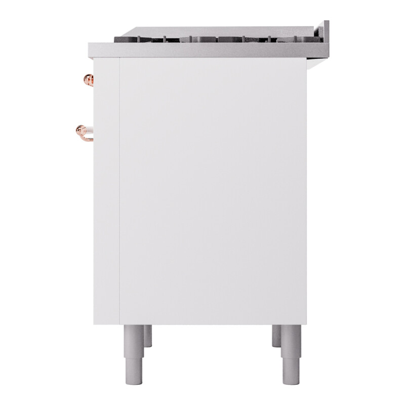 Nostalgie II 36 inch Dual Fuel Range with 6 Burners and Griddle UP36FNMPWHPLP