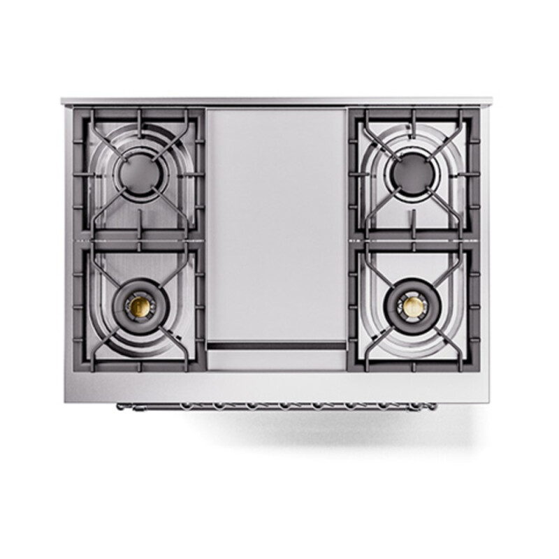 Nostalgie II 36 inch Dual Fuel Range with 6 Burners and Griddle UP36FQNMPBUC