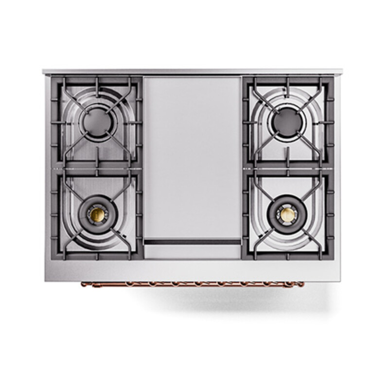 Nostalgie II 36 inch Dual Fuel Range with 6 Burners and Griddle UP36FQNMPEGP