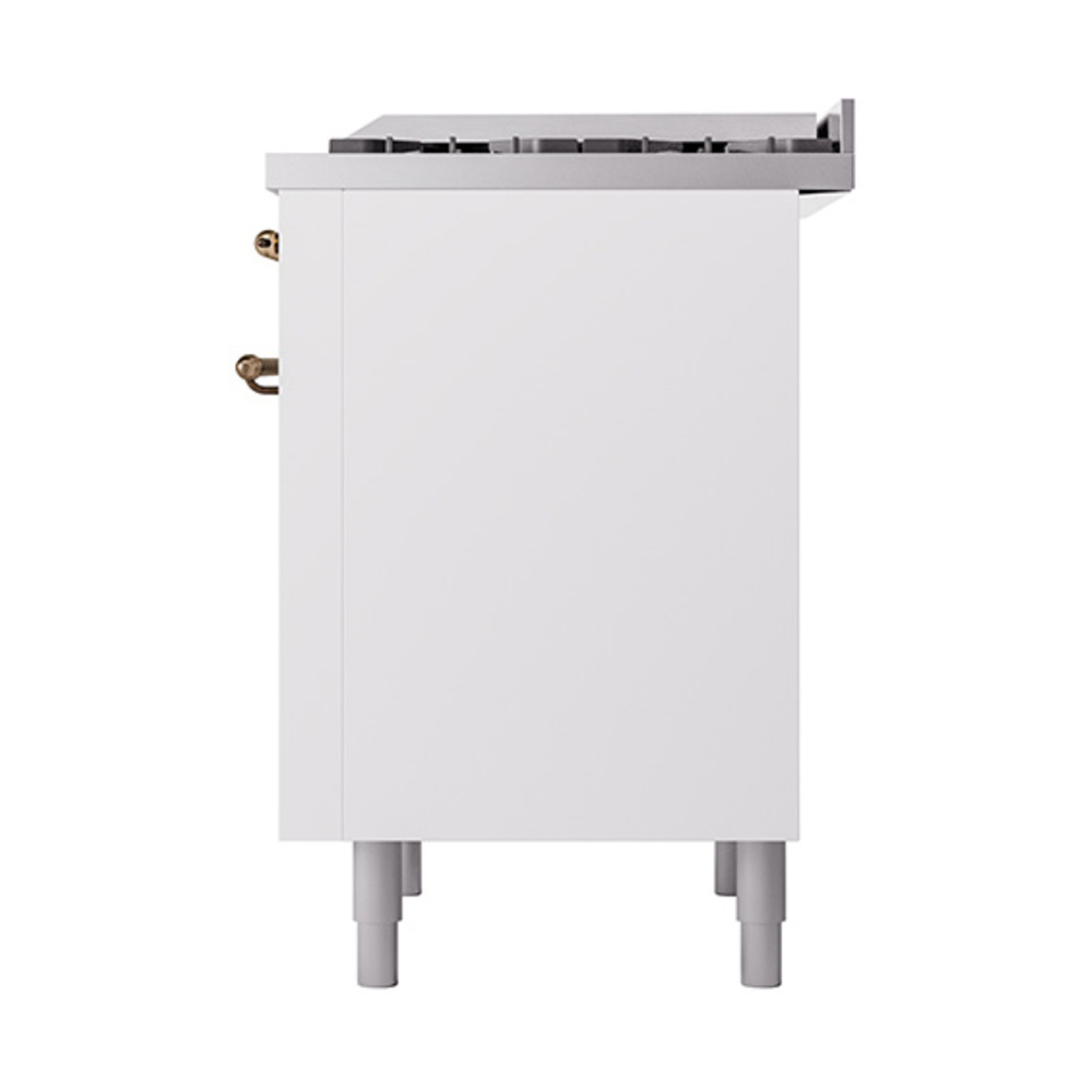 Nostalgie II 36 inch Dual Fuel Range with 6 Burners and Griddle UP36FQNMPWHBLP