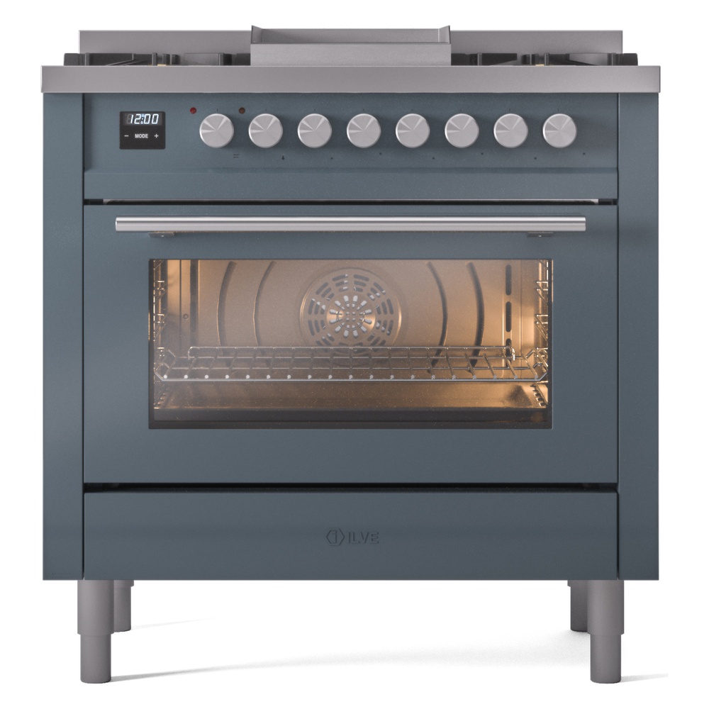 Professional Plus II 36 inch Dual Fuel Range UP36FWMPBGLP