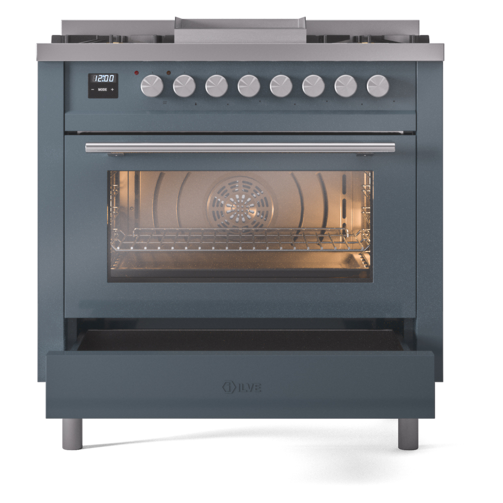 Professional Plus II 36 inch Dual Fuel Range UP36FWMPBGLP