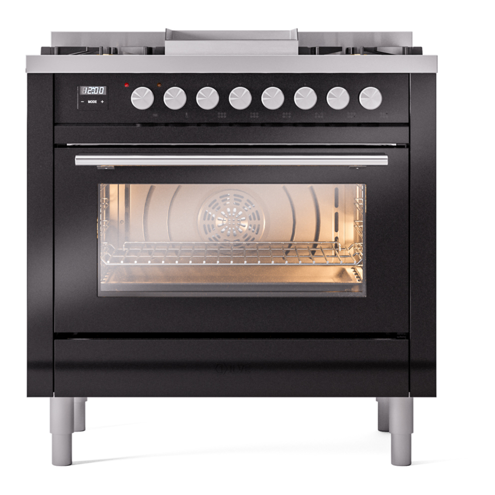 Professional Plus II 36 inch Dual Fuel Range UP36FWMPBK