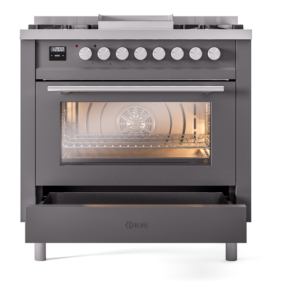 Professional Plus II 36 inch Dual Fuel Range UP36FWMPMGLP