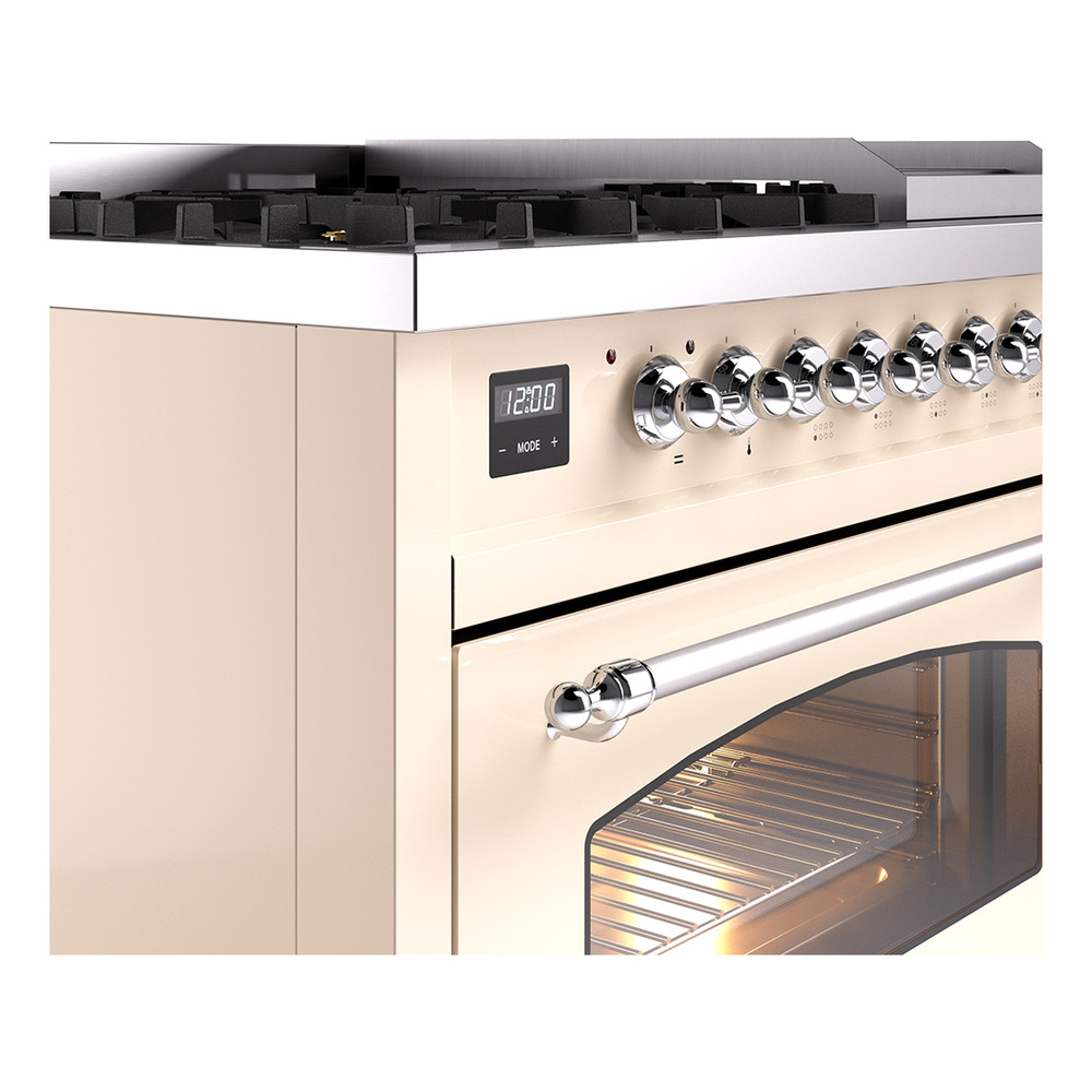 Nostalgie II 48 inch Dual Fuel Range with 5.02 cu. ft. Total Double Oven Capacity UP48FNMPAWC