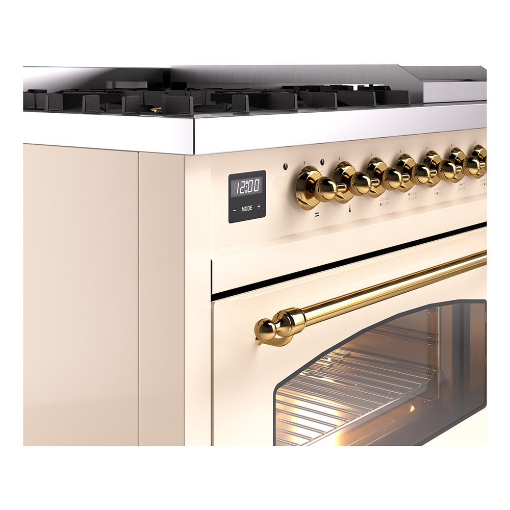Nostalgie II 48 inch Dual Fuel Range with 5.02 cu. ft. Total Double Oven Capacity UP48FNMPAWG