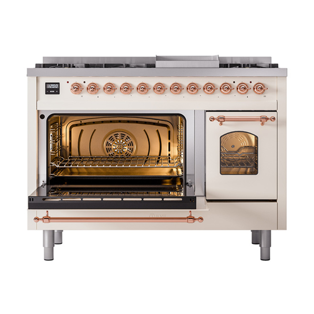 Nostalgie II 48 inch Dual Fuel Range with 5.02 cu. ft. Total Double Oven Capacity UP48FNMPAWPLP
