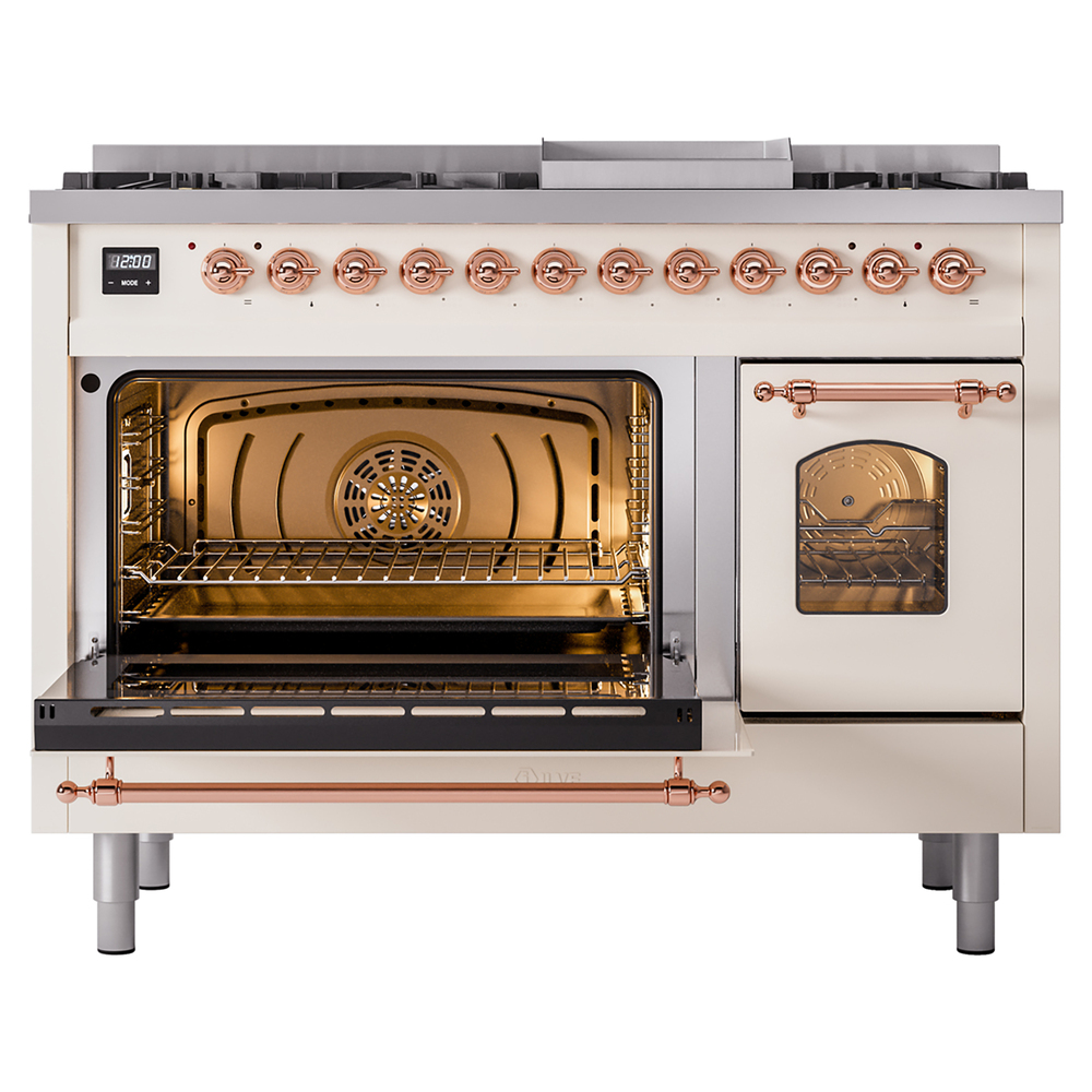 Nostalgie II 48 inch Dual Fuel Range with 5.02 cu. ft. Total Double Oven Capacity UP48FNMPAWP