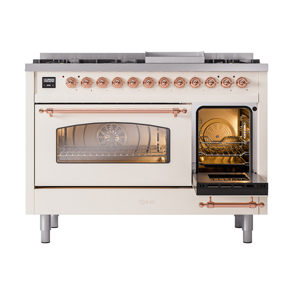 Nostalgie II 48 inch Dual Fuel Range with 5.02 cu. ft. Total Double Oven Capacity UP48FNMPAWP