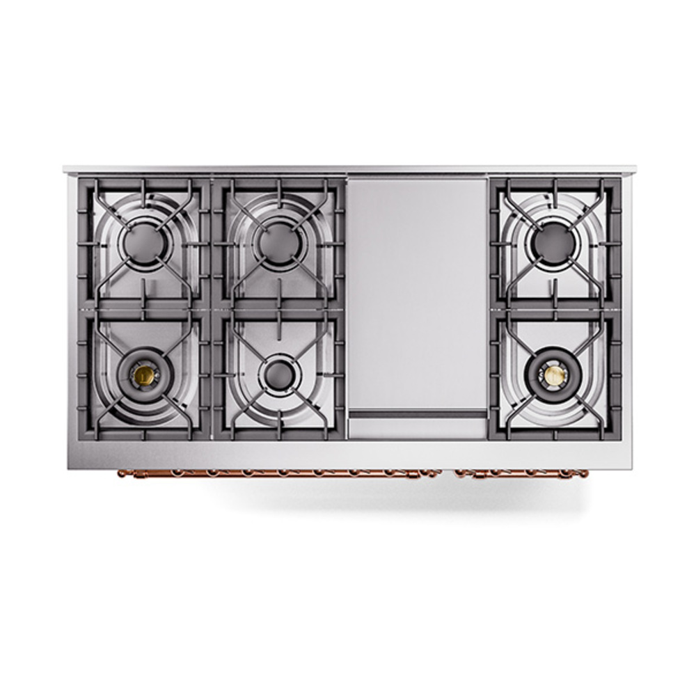 Nostalgie II 48 inch Dual Fuel Range with 5.02 cu. ft. Total Double Oven Capacity UP48FNMPAWP