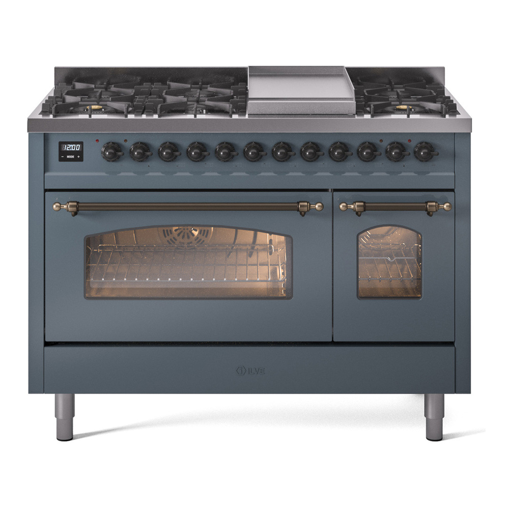 Nostalgie II 48 inch Dual Fuel Range with 5.02 cu. ft. Total Double Oven Capacity UP48FNMPBGB
