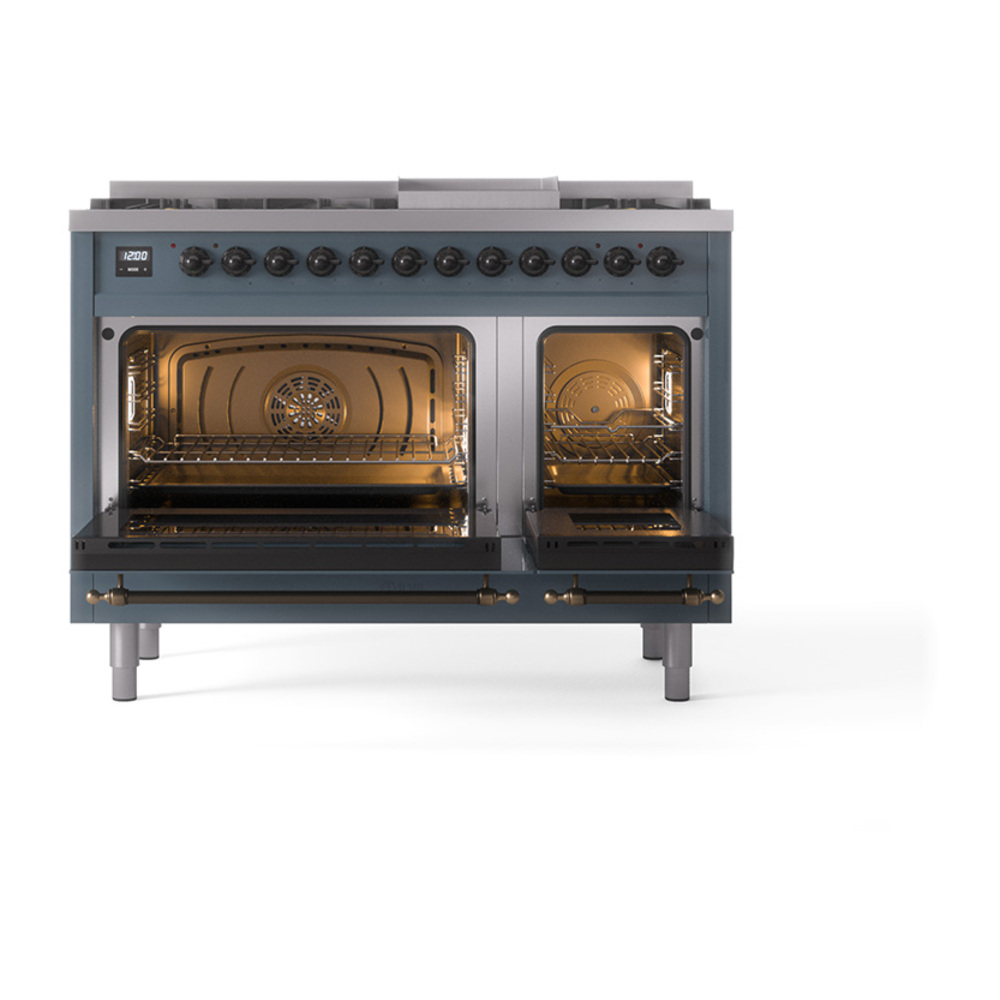 Nostalgie II 48 inch Dual Fuel Range with 5.02 cu. ft. Total Double Oven Capacity UP48FNMPBGB