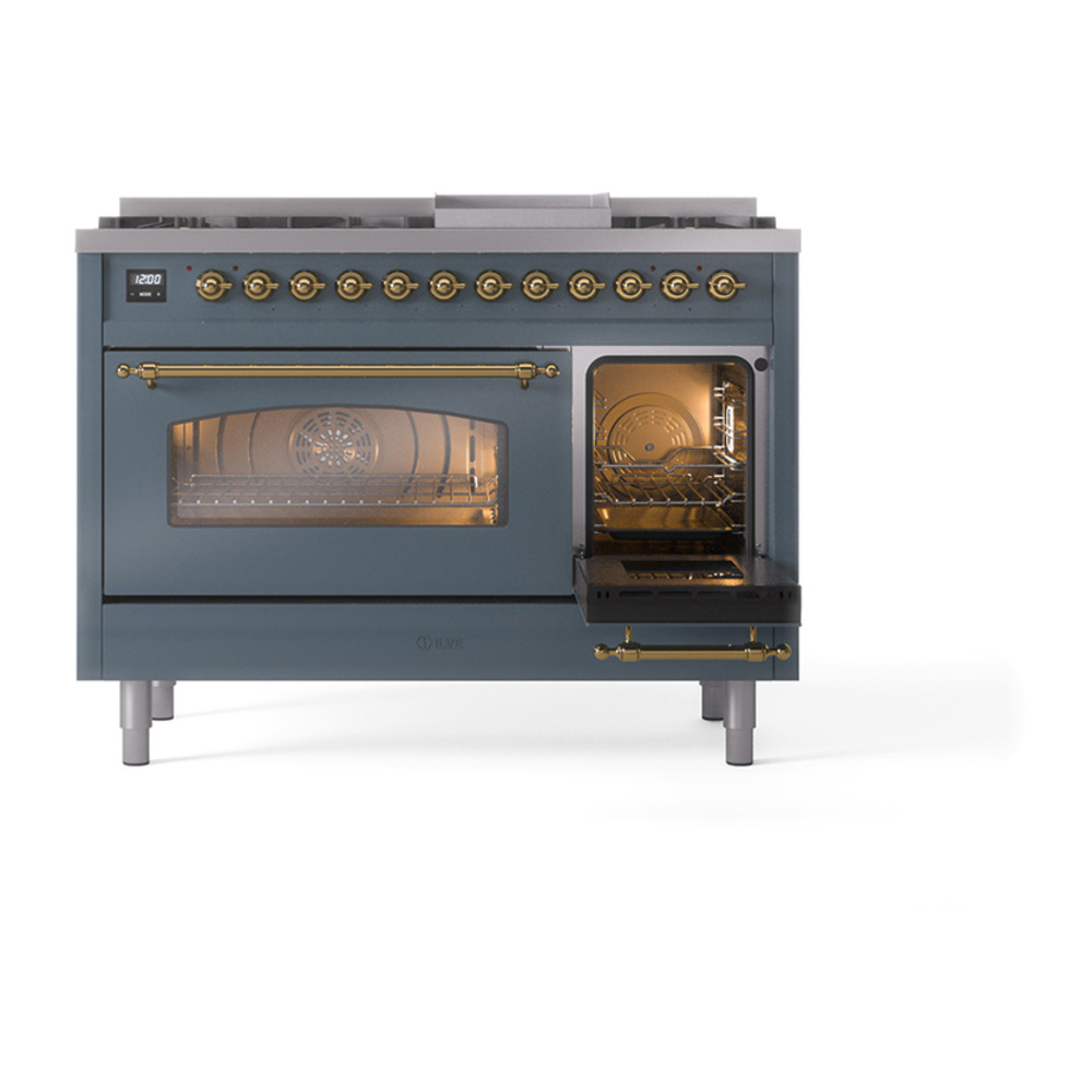 Nostalgie II 48 inch Dual Fuel Range with 5.02 cu. ft. Total Double Oven Capacity UP48FNMPBGG