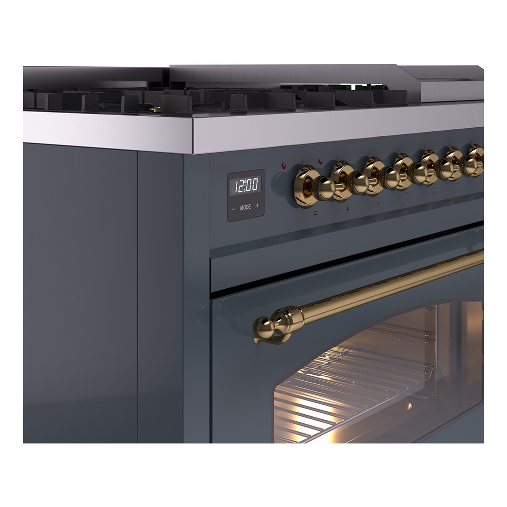 Nostalgie II 48 inch Dual Fuel Range with 5.02 cu. ft. Total Double Oven Capacity UP48FNMPBGG