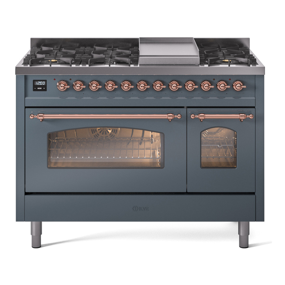 Nostalgie II 48 inch Dual Fuel Range with 5.02 cu. ft. Total Double Oven Capacity UP48FNMPBGP