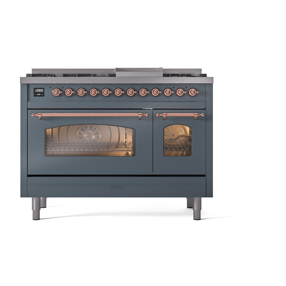 Nostalgie II 48 inch Dual Fuel Range with 5.02 cu. ft. Total Double Oven Capacity UP48FNMPBGP