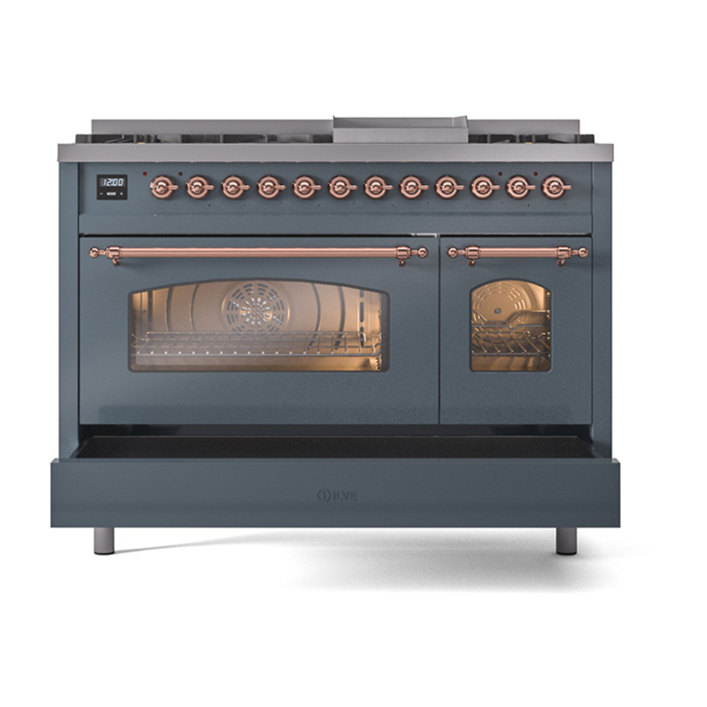 Nostalgie II 48 inch Dual Fuel Range with 5.02 cu. ft. Total Double Oven Capacity UP48FNMPBGP
