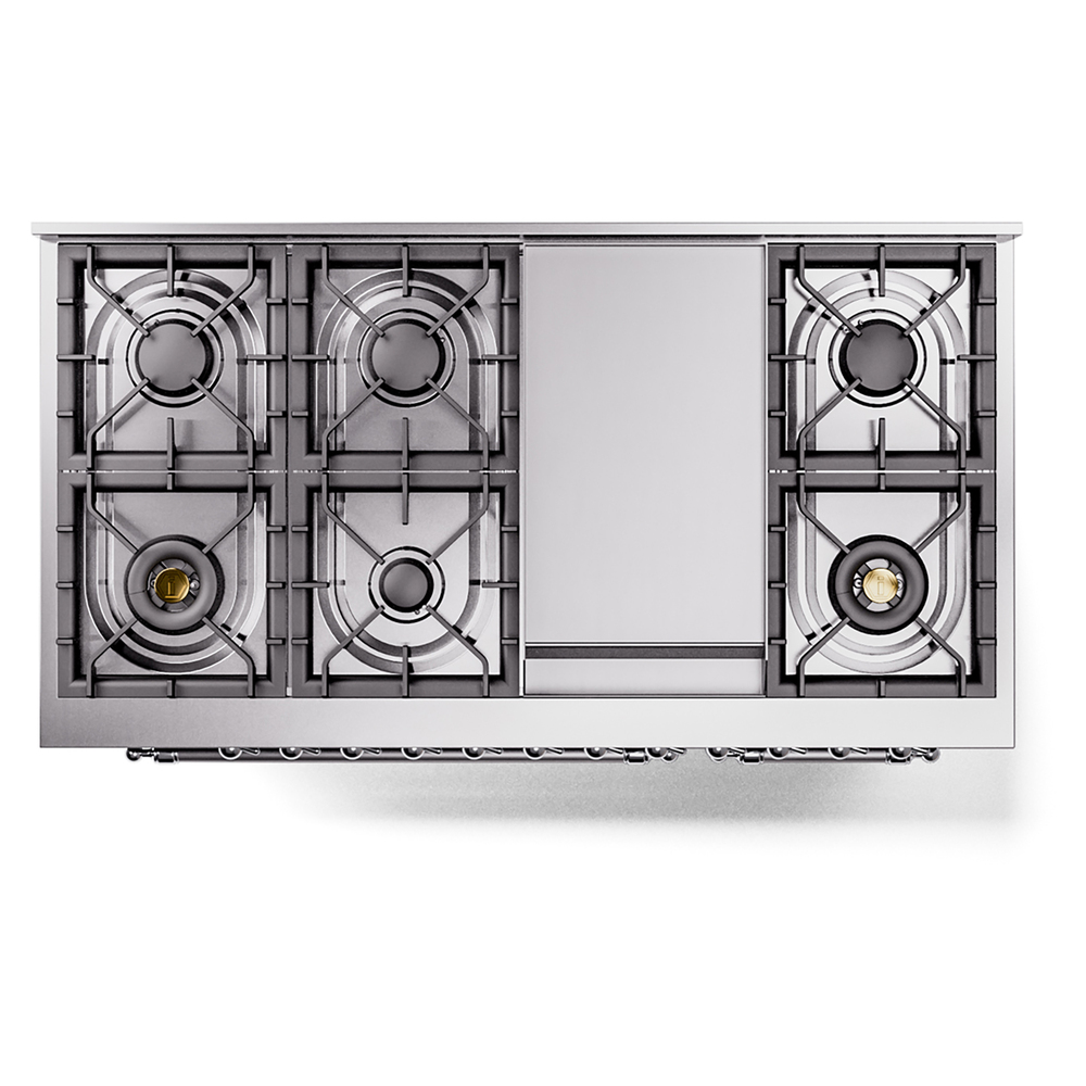 Nostalgie II 48 inch Dual Fuel Range with 5.02 cu. ft. Total Double Oven Capacity UP48FNMPBKCLP
