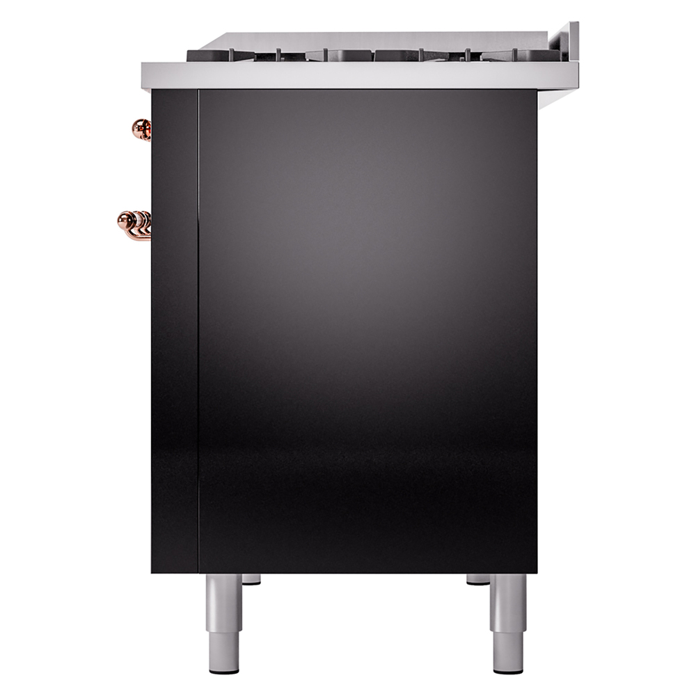 Nostalgie II 48 inch Dual Fuel Range with 5.02 cu. ft. Total Double Oven Capacity UP48FNMPBKPLP