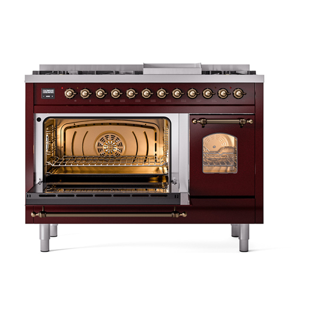 Nostalgie II 48 inch Dual Fuel Range with 5.02 cu. ft. Total Double Oven Capacity UP48FNMPBUB
