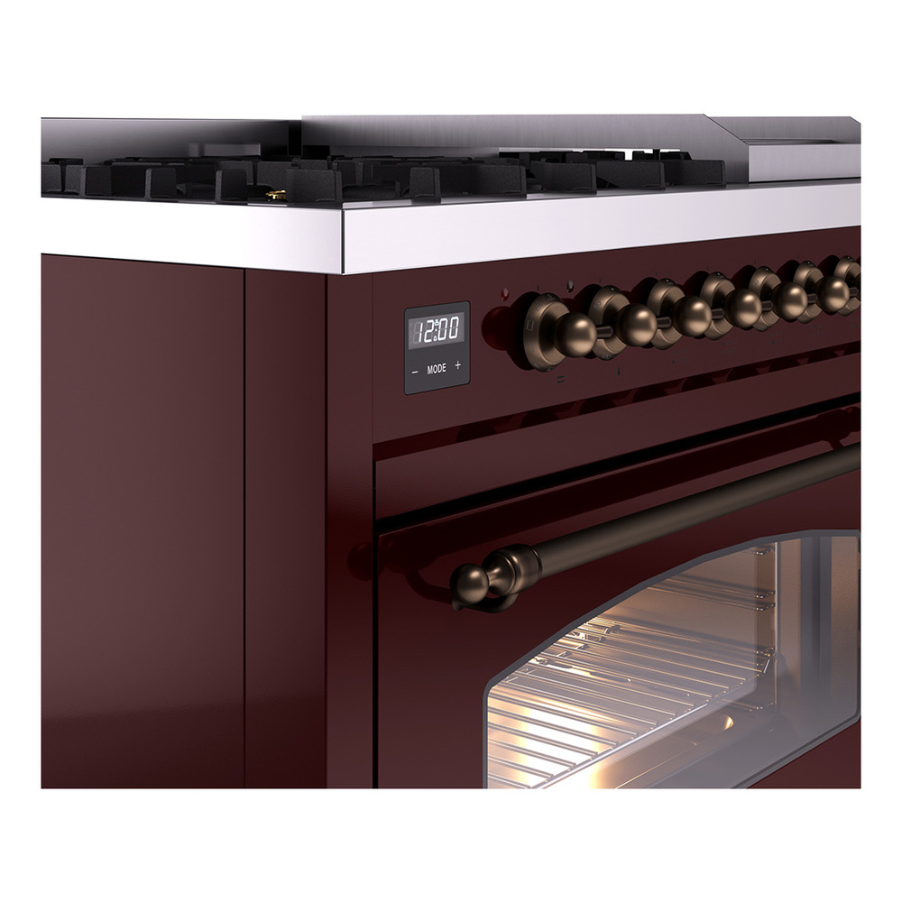 Nostalgie II 48 inch Dual Fuel Range with 5.02 cu. ft. Total Double Oven Capacity UP48FNMPBUB