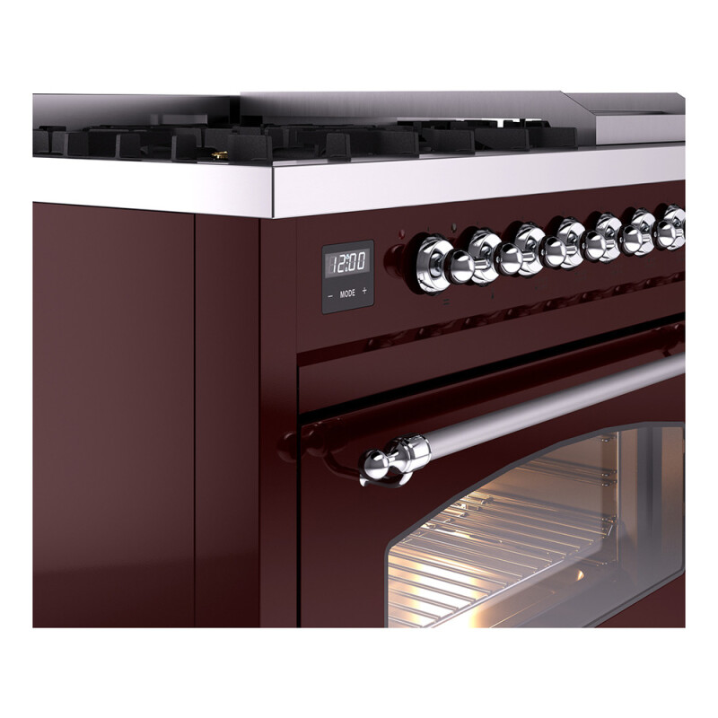 Nostalgie II 48 inch Dual Fuel Range with 5.02 cu. ft. Total Double Oven Capacity UP48FNMPBUCLP