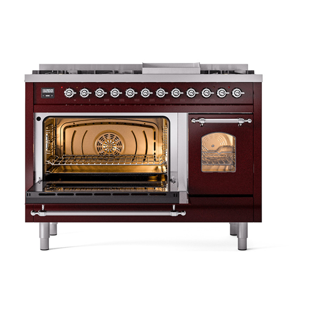 Nostalgie II 48 inch Dual Fuel Range with 5.02 cu. ft. Total Double Oven Capacity UP48FNMPBUC