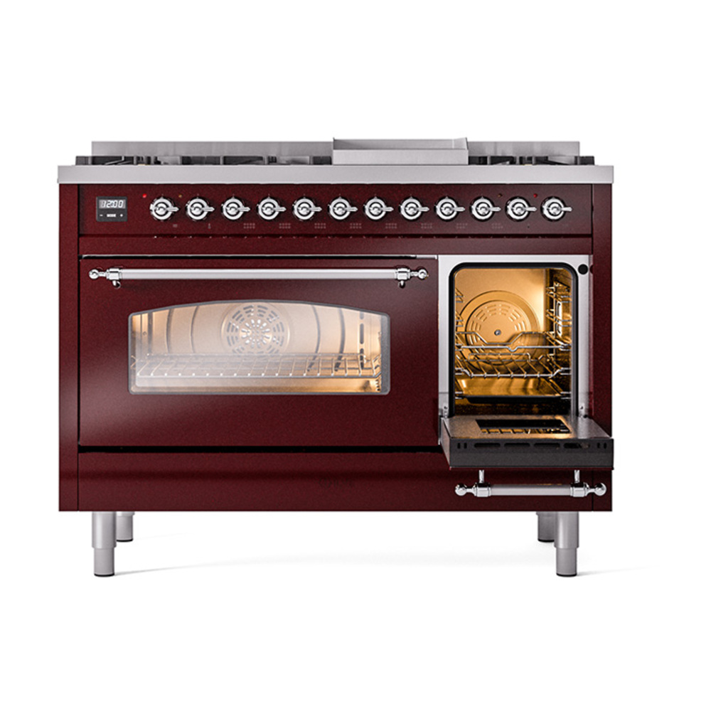 Nostalgie II 48 inch Dual Fuel Range with 5.02 cu. ft. Total Double Oven Capacity UP48FNMPBUC