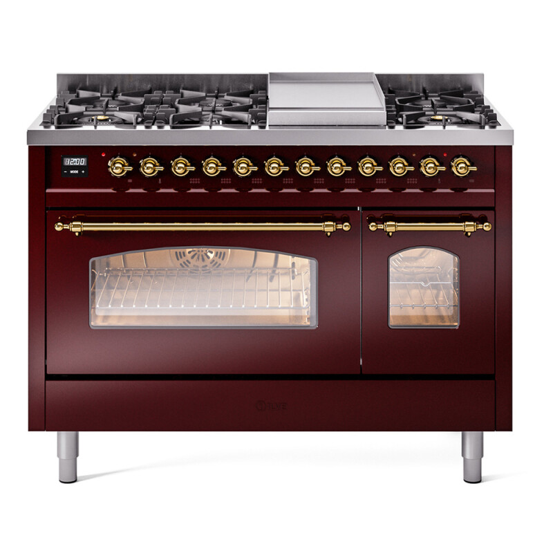 Nostalgie II 48 inch Dual Fuel Range with 5.02 cu. ft. Total Double Oven Capacity UP48FNMPBUG