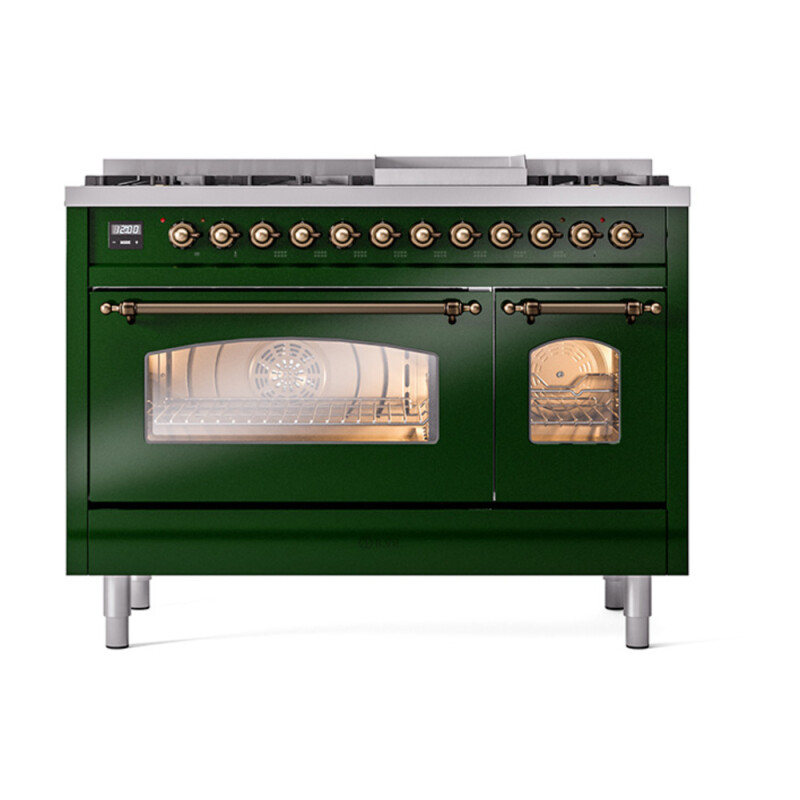 Nostalgie II 48 inch Dual Fuel Range with 5.02 cu. ft. Total Double Oven Capacity UP48FNMPEGB