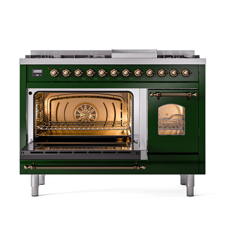 Nostalgie II 48 inch Dual Fuel Range with 5.02 cu. ft. Total Double Oven Capacity UP48FNMPEGB