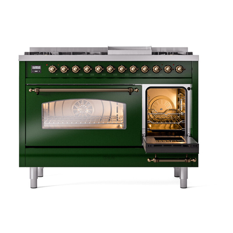 Nostalgie II 48 inch Dual Fuel Range with 5.02 cu. ft. Total Double Oven Capacity UP48FNMPEGB