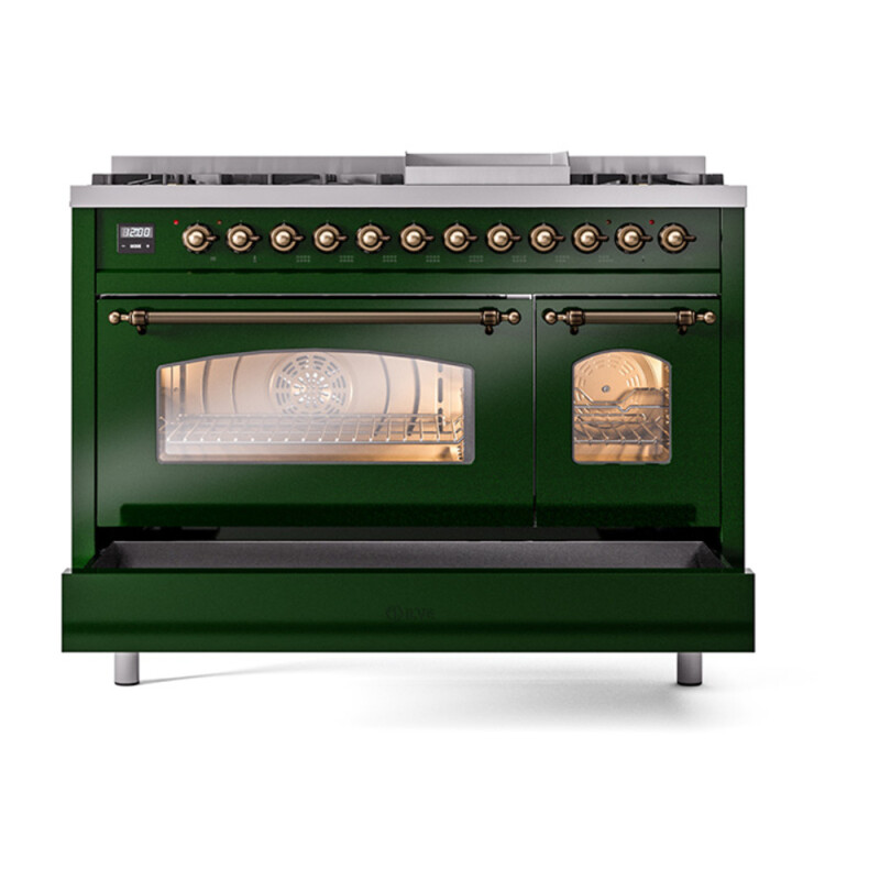 Nostalgie II 48 inch Dual Fuel Range with 5.02 cu. ft. Total Double Oven Capacity UP48FNMPEGB